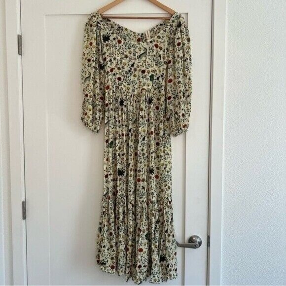 Samantha Pleet Floral Dress - Cream and Multicolor - Picture 1 of 16